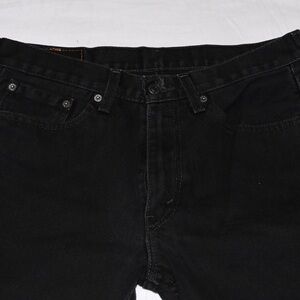 Levi's Straight Jeans Mens Black Regular Fit Dark Wash Denim Levi's 500 Series